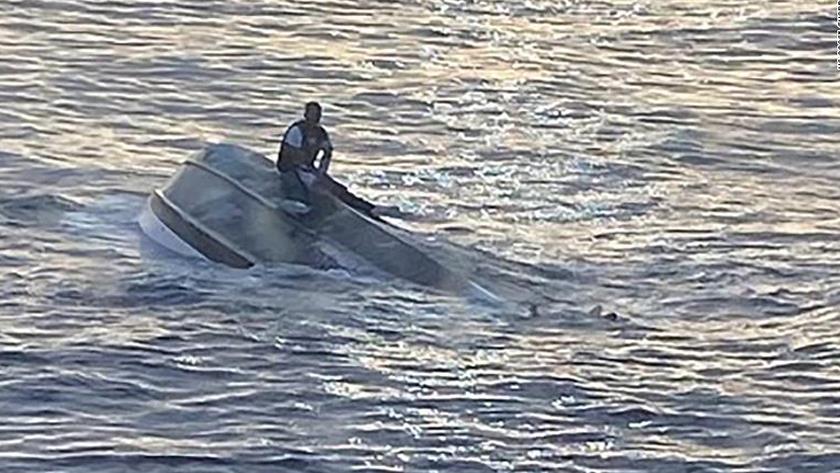 Iranpress: US Coast Guard searching for 39 stranded people after boat capsizes 