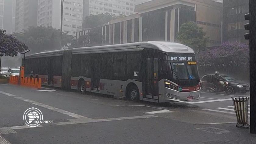 Iranpress: Heavy rainfall in Brazilian state of Sao Paulo