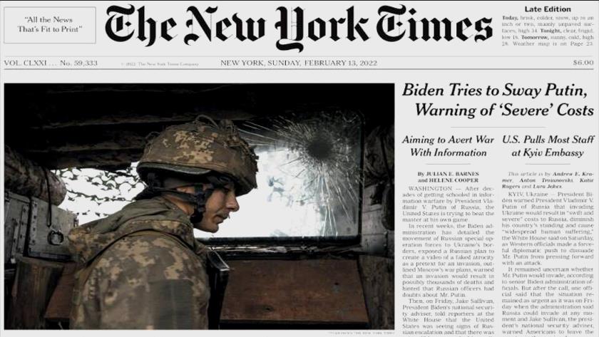 Iranpress: World Newspapers: Biden warns Putin of ‘severe’ costs