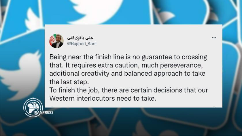 Iranpress: To finish the job, certain decisions need to be taken by Western interlocutors