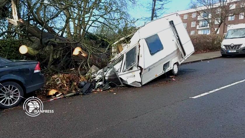 Iranpress: Hurricane Younis overshadows economy, welfare of British people
