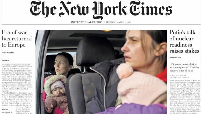 Iranpress: World newspapers: Era of war has returned to Europe