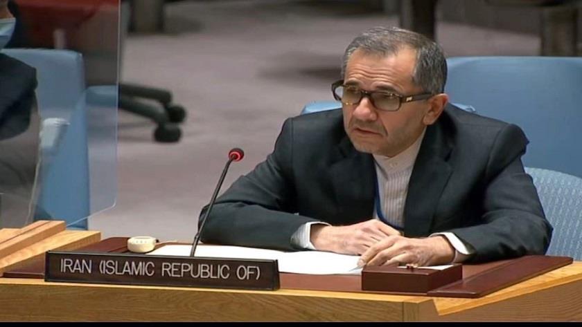 Iranpress: Takht-Ravanchi calls on UN to condemn Israel for martyring Iranian advisors in Syria