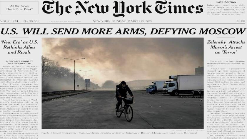 Iranpress: World Newspapers: US will send more arms defying Moscow
