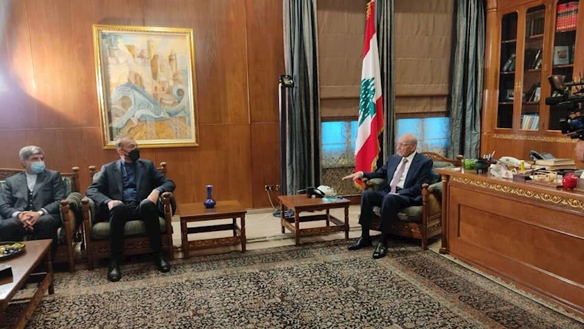 Iranpress: Iranian FM meets Lebanon Parliament Speaker