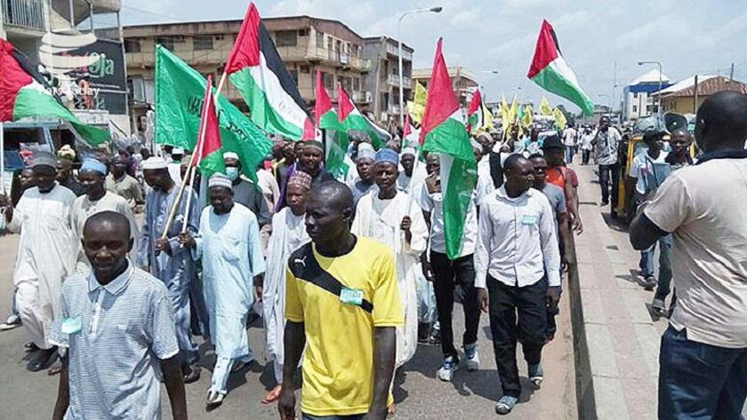 Iranpress: Nigerian people rally in solidarity with oppressed Palestinians