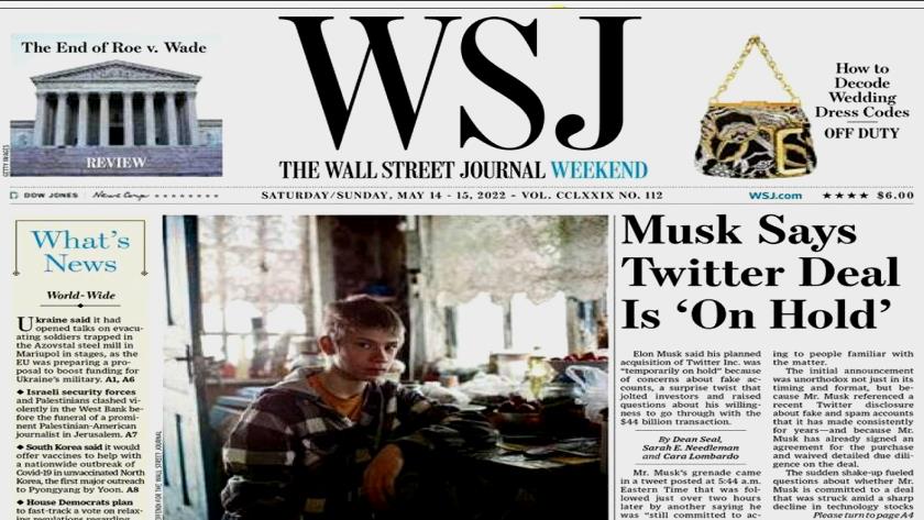 Iranpress: World Newspapers: Musk says Twitter deal is on hold