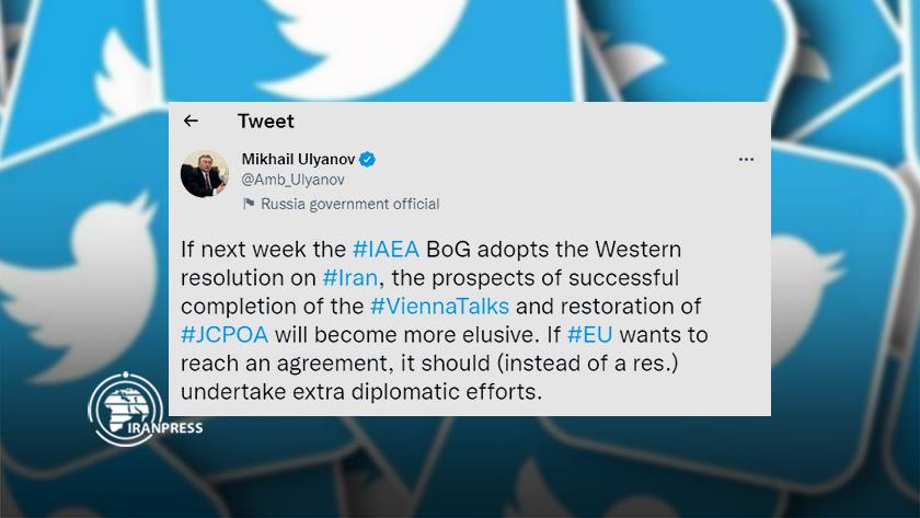 Iranpress: Restoration of JCPOA becoming more elusive: Russia