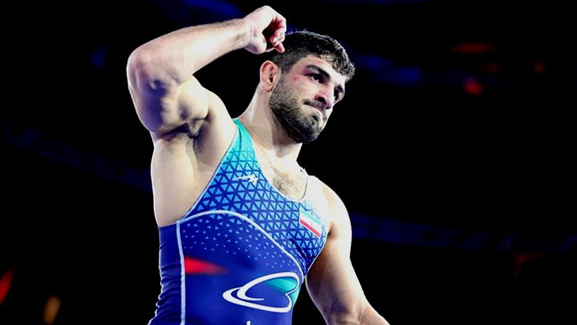 Iranpress: Iranian world champion  wrestler takes gold at Bolat Turlykhanov Cup