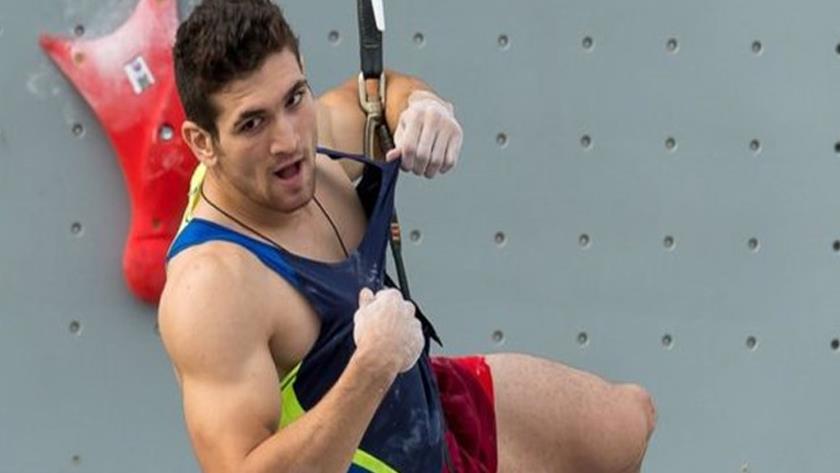 Iranpress: Iranian rock climber breaks his own world record