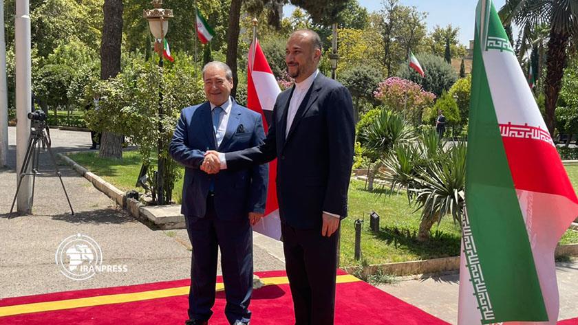 Iranpress: Iranian FM receives his Syrian counterpart 