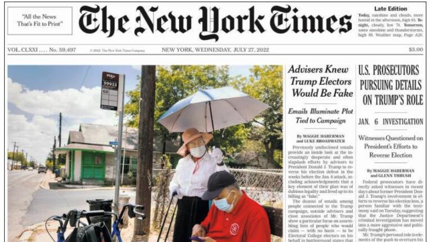 Iranpress: World Newspapers: US prosecutors perusing details on Trump