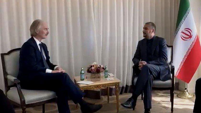 Iranpress: Amir-Abdollahian, Pederson confer on latest developments in Syria