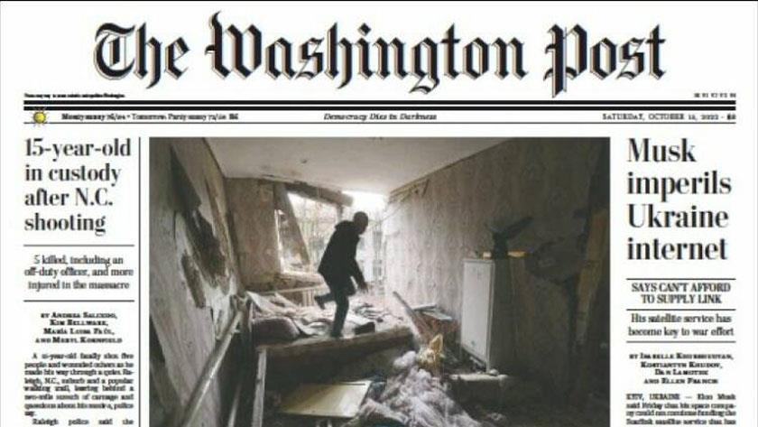 Iranpress: World Newspapers: Musk imperils Ukraine internet