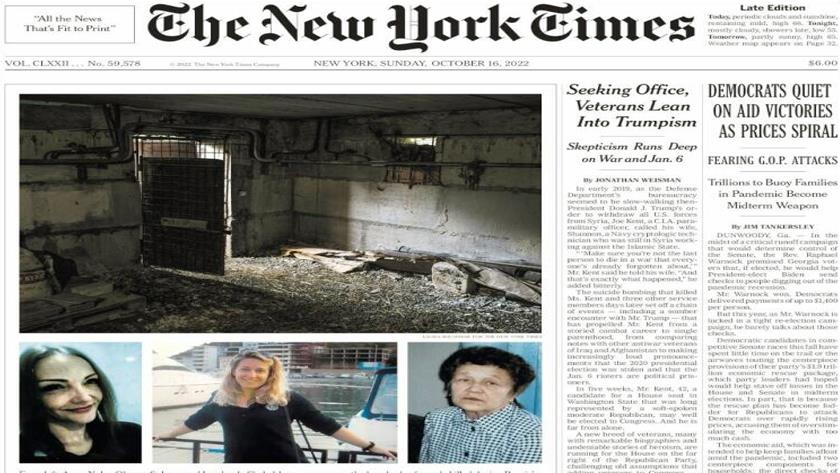 Iranpress: World Newspapers: Seeking office, veterans lean into Trumpism