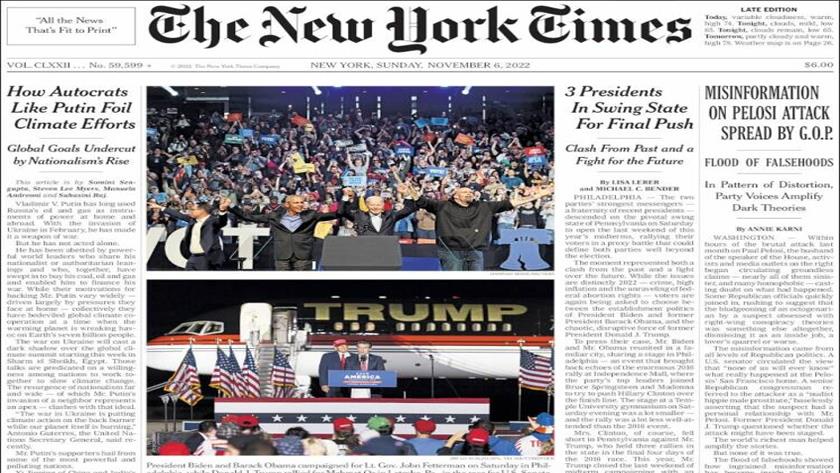 Iranpress: World Newspapers: 3 US presidents in swing state for final push