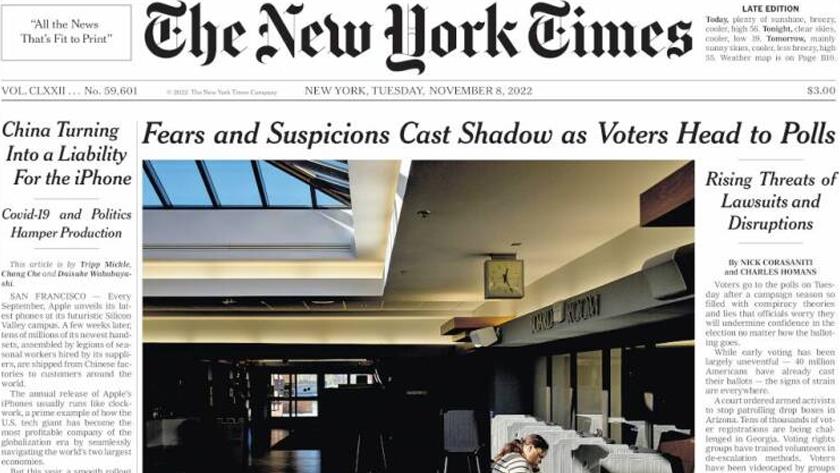 Iranpress: World Newspapers: Fears and suspicions cast shadow as Americans head to polls