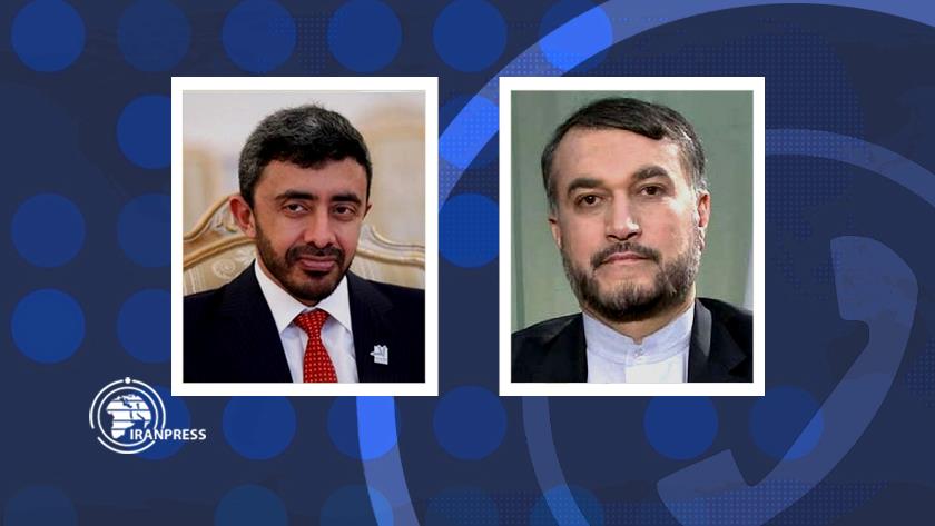 Iranpress: Iran, UAE FMs mull boosting regional security over phone