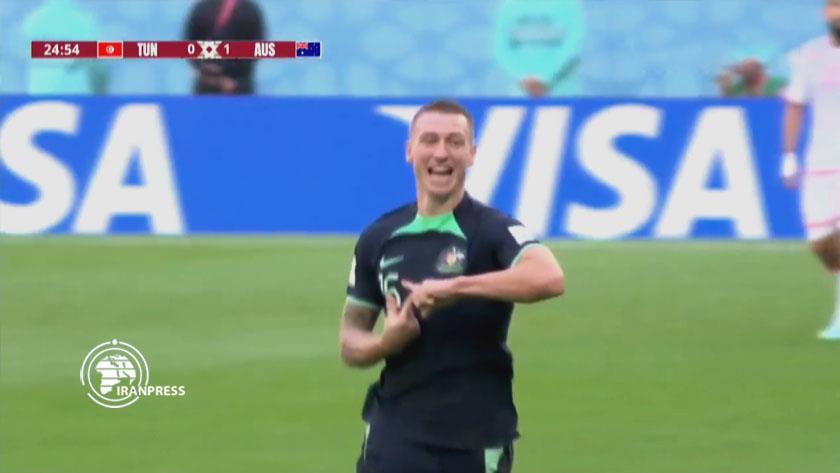 Iranpress: Qatar 2022 World Cup: Australia wins vs Tunisia