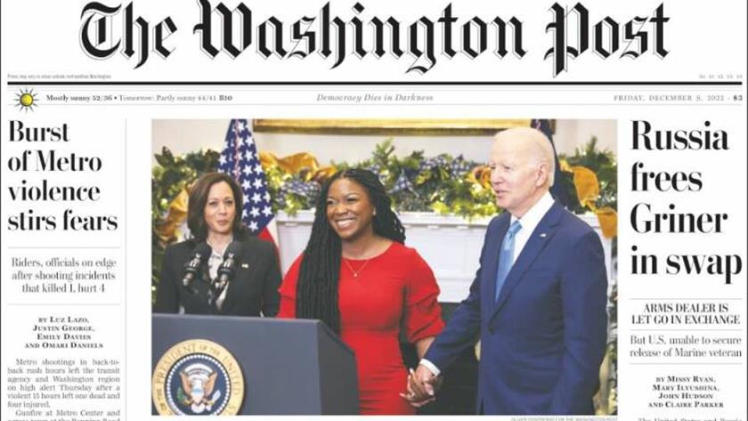 Iranpress: World Newspaper: Russia frees Griner in swap 