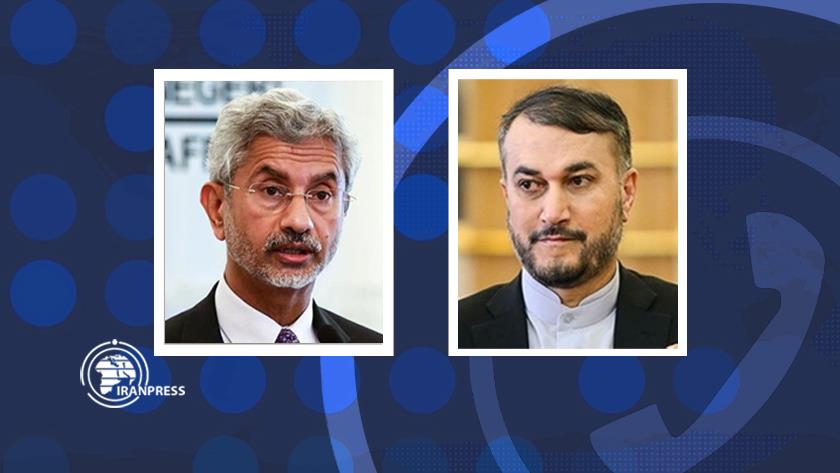 Iranpress: Iran, India FMs confer on expansion of ties