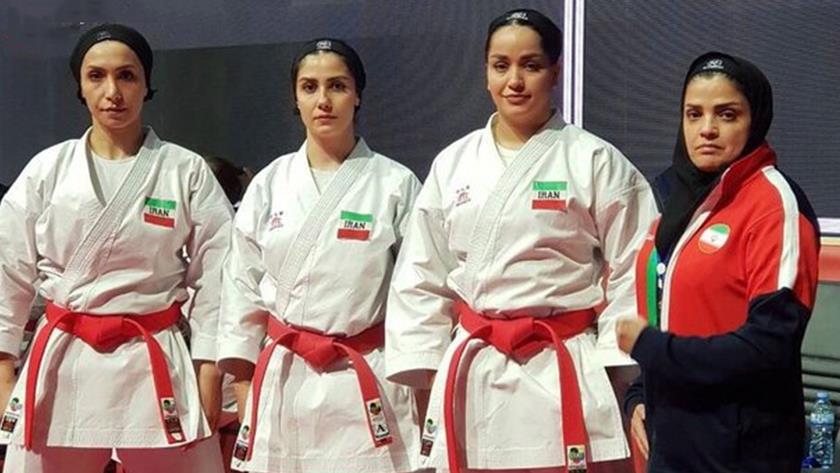 Iranpress: Iran women’s team Kata win silver 