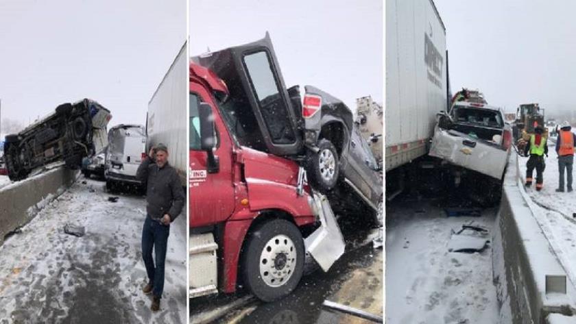 Iranpress: 4 dead in pileup with at least 46 vehicles in Ohio