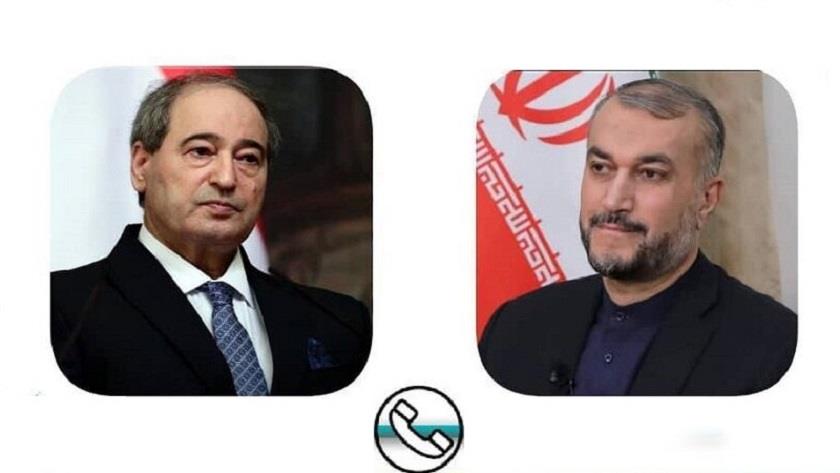 Iranpress: Iran, Syria Foreign Ministers discuss bilateral issues
