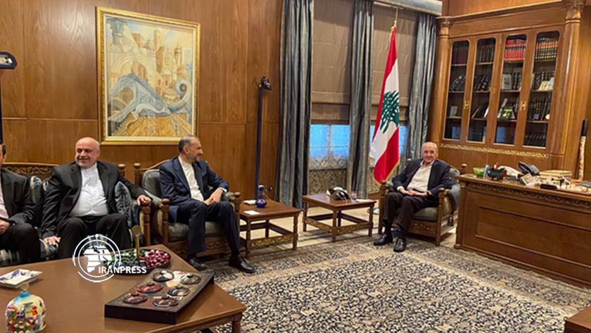 Iranpress: Iran FM meets with Speaker of Lebanese Parliament