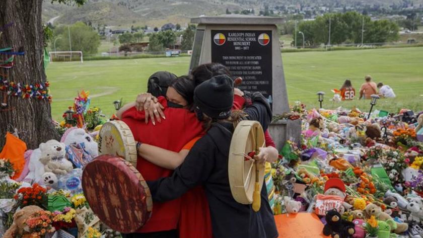Iranpress: Canada indigenous children grave discovery; west killing of humanity