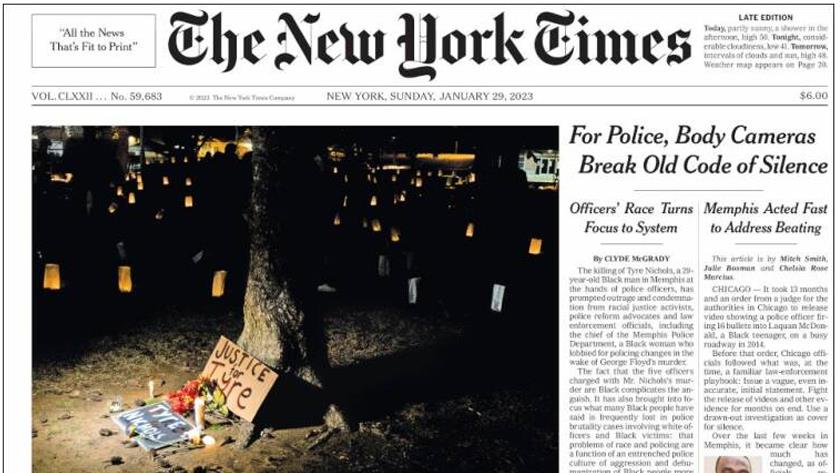 Iranpress: World Newspapers: For US police, body cameras break old code of silence