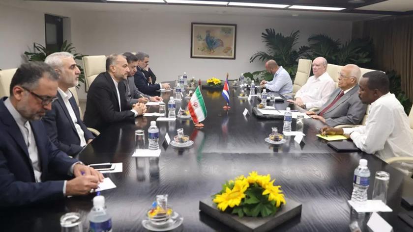 Iranpress: Amir-Abdollahian, Cuban Deputy Prime Minister mull over bilateral relations 