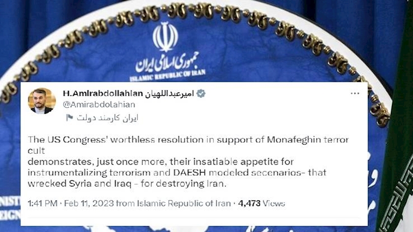 Iranpress: Washington uses terrorism as a tool to destroy Iran: FM
