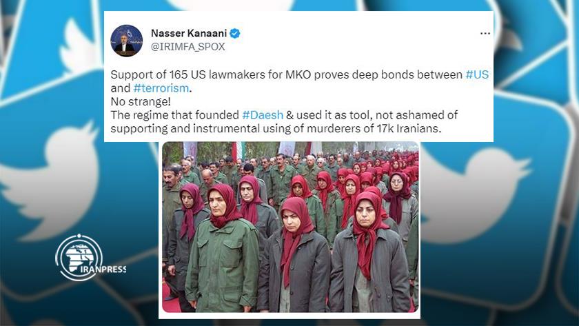 Iranpress: Supporting terrorists, criminal is an inseparable part of US policy, Iran says