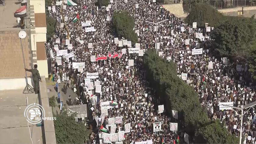 Iranpress: Yemenis support Palestine