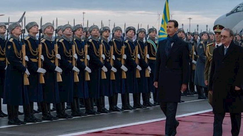 Iranpress: Syrian president arrives in Moscow on official visit 