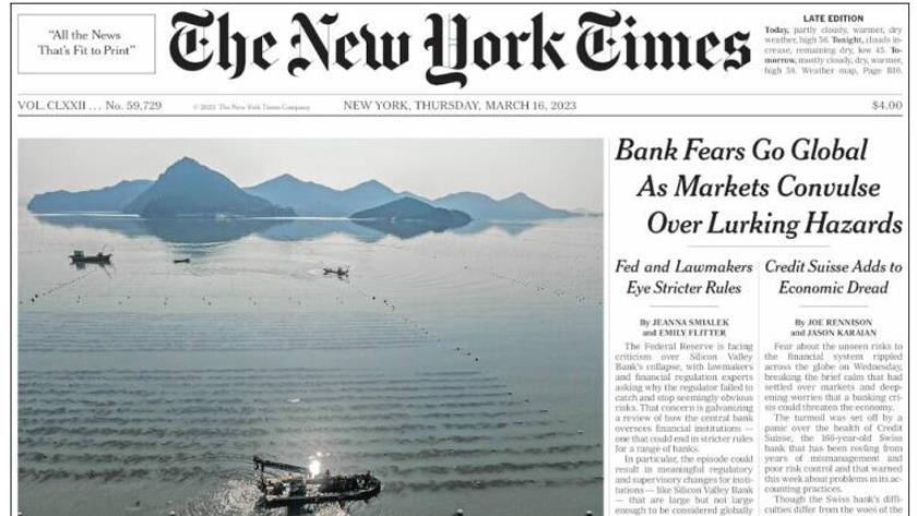 Iranpress: World newspapers: Bank fears go global as markets convulse over lurking hazards