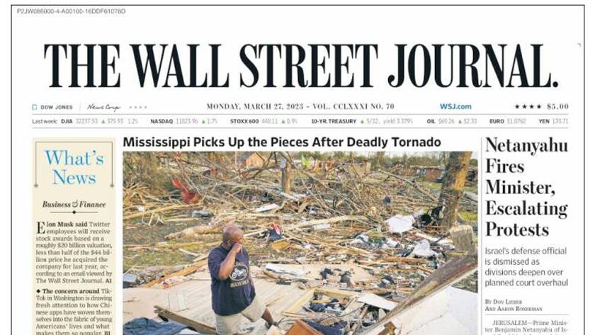 Iranpress: World Newspapers: Mississippi picks up the pieces after deadly tornado