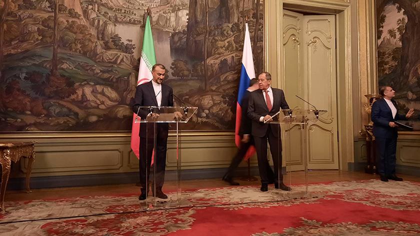 Iranpress: Amir-Abdollahian, Lavrov presser underway