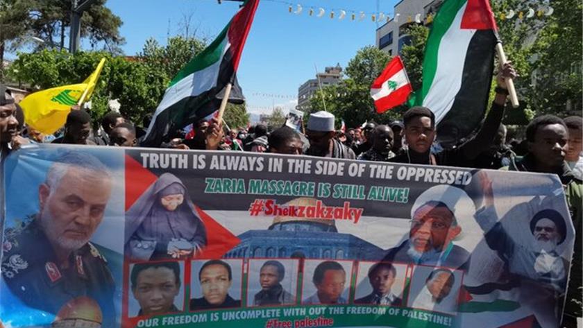 Iranpress: Nigerian nationals attend World Quds Day rallies in Tehran