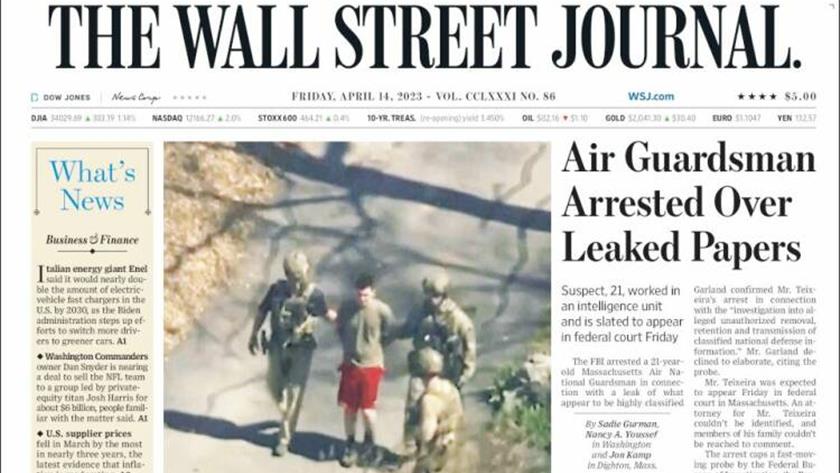 Iranpress: World Newspapers: US arrests National Guardsman for intelligence leaks