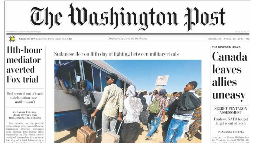 Iranpress: World Newspapers: Sudanese flee on fifth day of fighting between military rivals