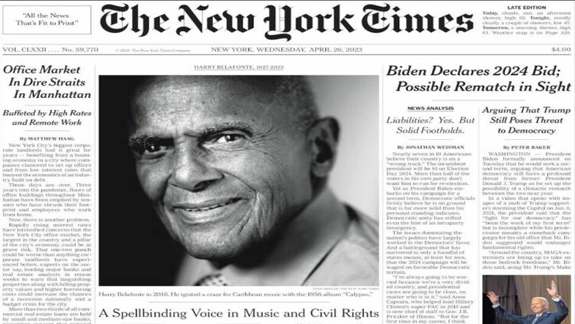 Iranpress: World Newspaper:  Biden declares 2024 bid; possible rematch in sight 