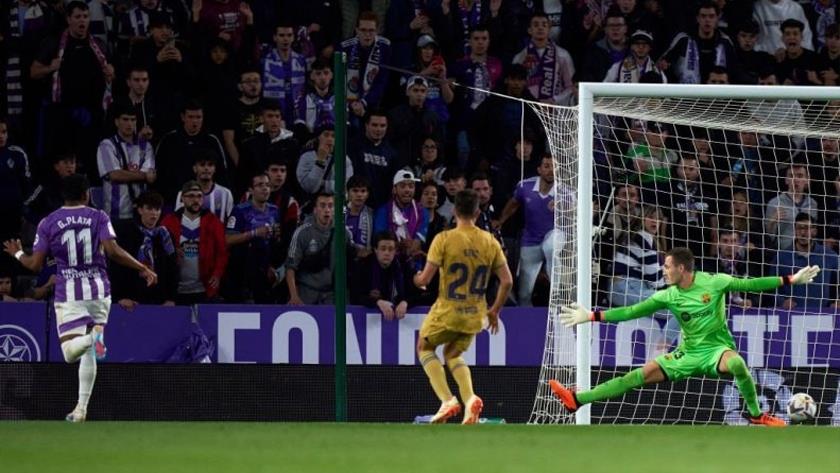 Iranpress: Barcelona beaten 3-1 by Valladolid