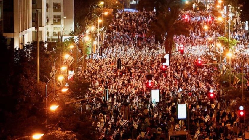 Iranpress: Massive demonstrations against Netanyahu continue