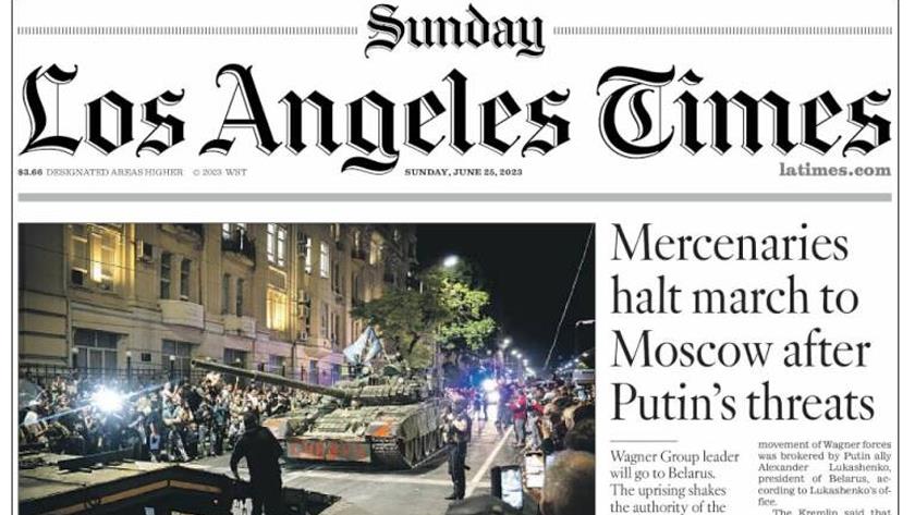 Iranpress: World Newspapers: Mercenaries halt march to Moscow after Putin