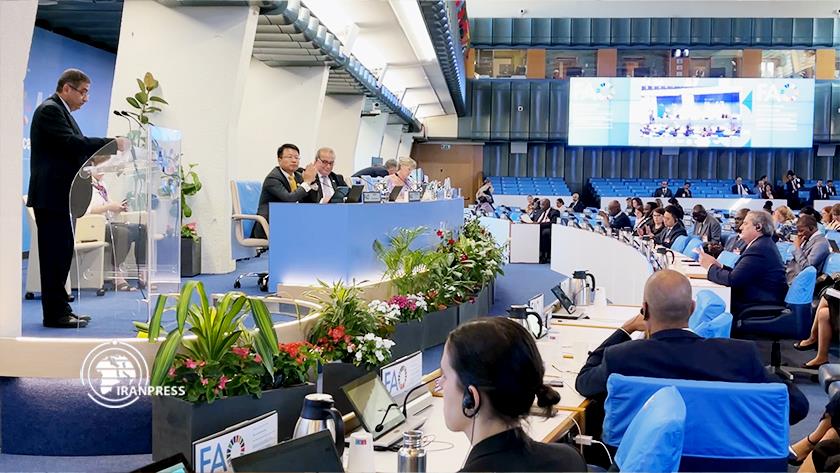 Iranpress: Iran highlights achievements in water and agriculture at FAO meeting 