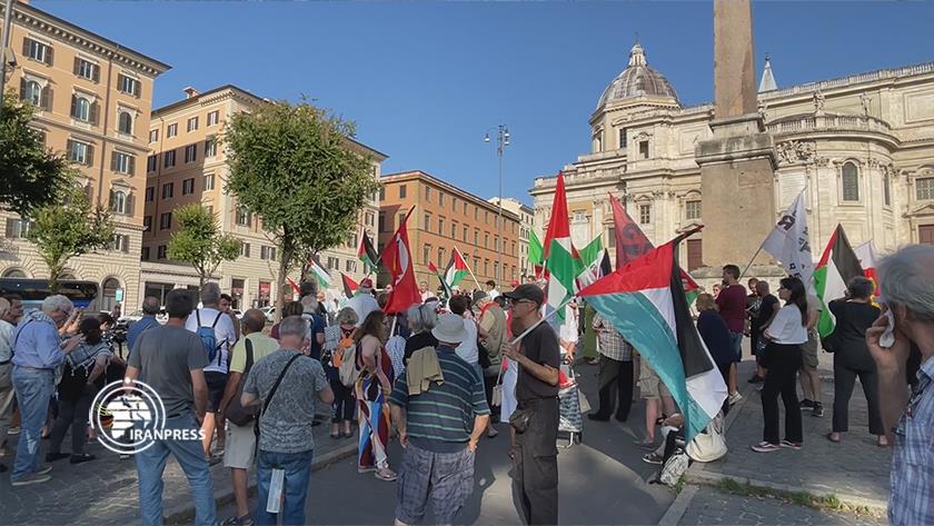 Iranpress: Italians protest against Israeli regime