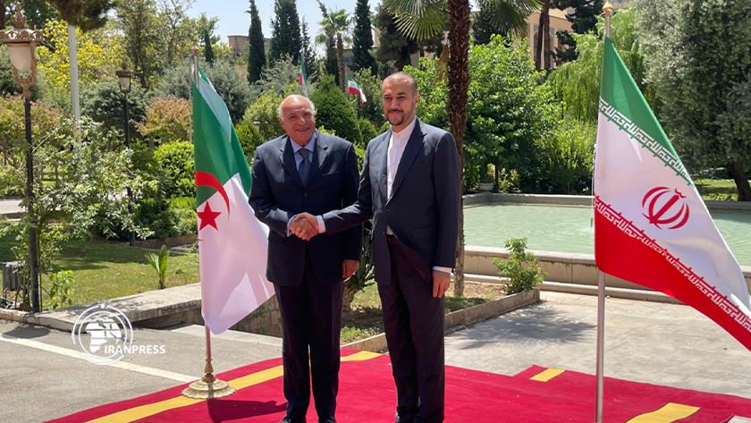 Iranpress: Algerian FM officially welcomed upon his arrival to Tehran