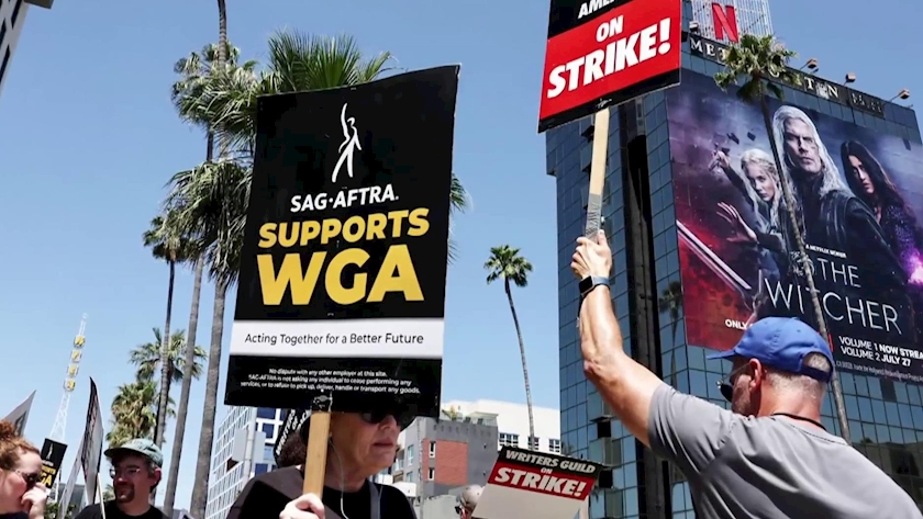 Iranpress: Hollywood actors strike, join writers on picket lines